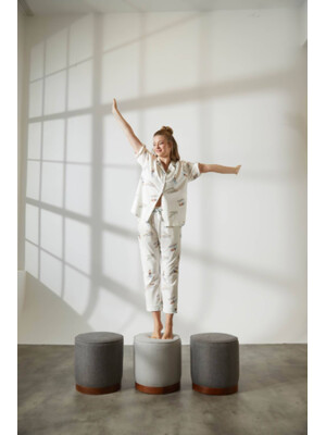 Купить Хлопковая пижама на пуговицах с коротким рукавом HAYS 36145 в Украина в Lingerie.ua - Одяг для дому та відпочинку, Фото 24