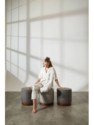 Купить Хлопковая пижама на пуговицах с коротким рукавом HAYS 36145 в Украина в Lingerie.ua - Одяг для дому та відпочинку, Фото 6