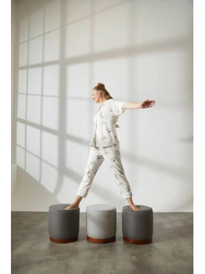 Купить Хлопковая пижама на пуговицах с коротким рукавом HAYS 36145 в Украина в Lingerie.ua - Одяг для дому та відпочинку, Фото 12