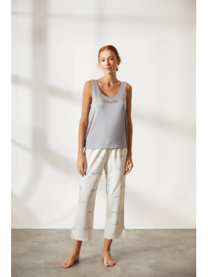 Бавовняний комплект з майки та капрі HAYS 36245