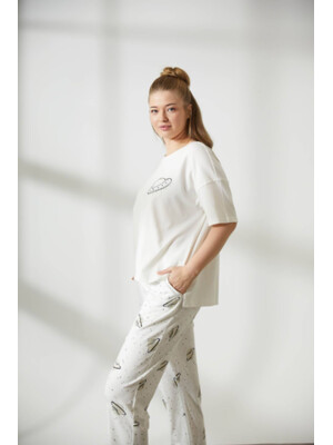 Купить Хлопковый комплект из футболки и брюк HAYS 36304 в Украина в Lingerie.ua - Одяг для дому та відпочинку, Фото 8