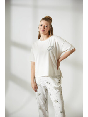 Купить Хлопковый комплект из футболки и брюк HAYS 36304 в Украина в Lingerie.ua - Одяг для дому та відпочинку, Фото 6