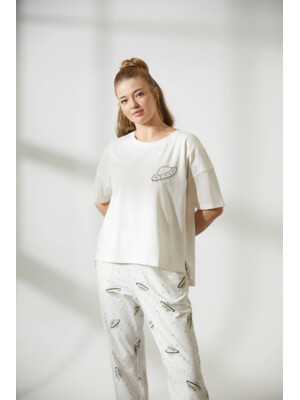 Купить Хлопковый комплект из футболки и брюк HAYS 36304 в Украина в Lingerie.ua - Одяг для дому та відпочинку, Фото 3