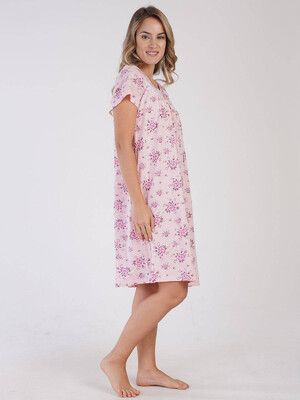 Купить Бавовняна нічна сорочка з коротким рукавом VIENETTA 1616790647 в Украина в Lingerie.ua - Одяг для дому та відпочинку, Фото 4