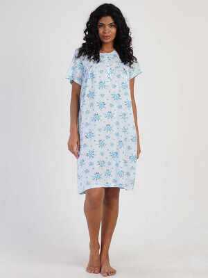 Купить Бавовняна нічна сорочка з коротким рукавом VIENETTA 1616790647 в Украина в Lingerie.ua - Одяг для дому та відпочинку, Фото 6