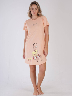 Купить Хлопковая туника с коротким рукавом VIENETTA 3100120000 в Украина в Lingerie.ua - Одяг для дому та відпочинку, Фото 9