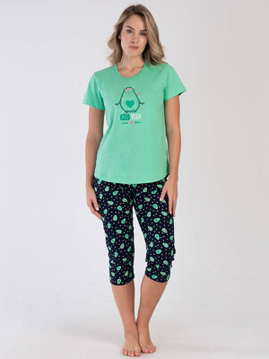 Купить Хлопковый комплект с капри VIENETTA 3100458873 в Украина в Lingerie.ua - Одяг для дому та відпочинку, Фото 2