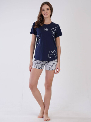 Купить Хлопковый комплект из футболки и шорт VIENETTA 3100371427 в Украина в Lingerie.ua - Одяг для дому та відпочинку, Фото 5