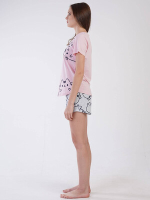 Купить Хлопковый комплект из футболки и шорт VIENETTA 3100371427 в Украина в Lingerie.ua - Одяг для дому та відпочинку, Фото 6