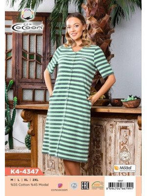 Купить Халат махровый на гудзиках COCOON K4-4347 в Украина в Lingerie.ua - Одяг для дому та відпочинку, Фото 7