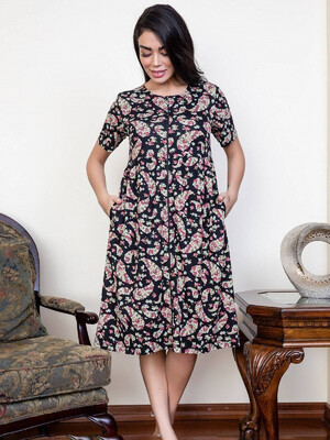 Купить Халат на молнии с коротким рукавом COCOON J3-3041 в Украина в Lingerie.ua - Одяг для дому та відпочинку, Фото 1