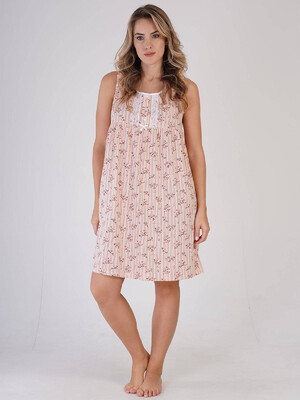 Купить Хлопковая ночная сорочка на широких бретельках VIENETTA 1613920940 в Украина в Lingerie.ua - Одяг для дому та відпочинку, Фото 3