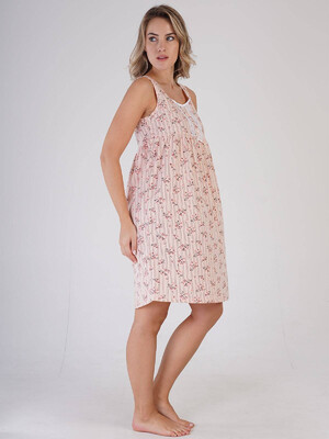 Купить Хлопковая ночная сорочка на широких бретельках VIENETTA 1613920940 в Украина в Lingerie.ua - Одяг для дому та відпочинку, Фото 4