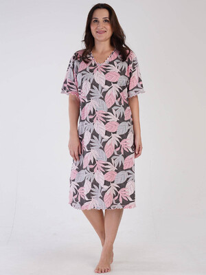 Купить Хлопковая ночная сорочка с коротким рукавом VIENETTA 3100334027 в Украина в Lingerie.ua - Одяг для дому та відпочинку, Видео