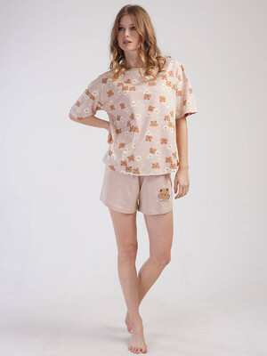 Купить Хлопковый комплект из футболки и шорт VIENETTA 3101116774 в Украина в Lingerie.ua - Одяг для дому та відпочинку, Фото 5