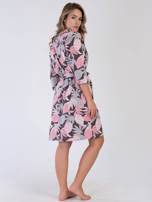 Купить Хлопковый халат на запах с карманами VIENETTA 3100314027 в Украина в Lingerie.ua - Одяг для дому та відпочинку, Фото 2