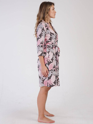 Купить Хлопковый халат на запах с карманами VIENETTA 3100314027 в Украина в Lingerie.ua - Одяг для дому та відпочинку, Фото 5