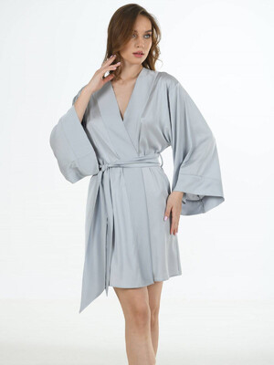 Купить Шелковый халат кимоно VIENETTA 1611955329  в Украина в Lingerie.ua - Одяг для дому та відпочинку, Фото 2