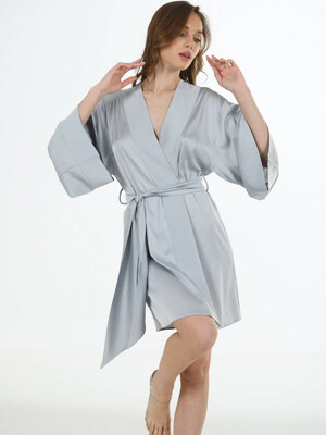 Купить Шелковый халат кимоно VIENETTA 1611955329  в Украина в Lingerie.ua - Одяг для дому та відпочинку, Фото 5