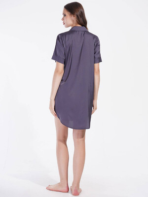 Купить Шелковый короткий халат на пуговицах VIENETTA 1612055330 в Украина в Lingerie.ua - Одяг для дому та відпочинку, Фото 5