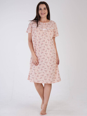 Купить Хлопковая ночная сорочка с коротким рукавом VIENETTA 1613880940 в Украина в Lingerie.ua - Одяг для дому та відпочинку, Фото 4