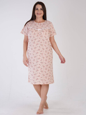 Купить Хлопковая ночная сорочка с коротким рукавом VIENETTA 1613880940 в Украина в Lingerie.ua - Одяг для дому та відпочинку, Фото 6