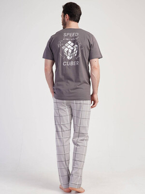 Купить Хлопковый комплект из футболки и брюк VIENETTA MAN 3112239846 в Украина в Lingerie.ua - Одяг для дому та відпочинку, Фото 4