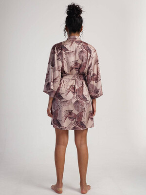 Купить Шовковий короткий халат кімоно VIENETTA 1617005333 в Украина в Lingerie.ua - Одяг для дому та відпочинку, Фото 4