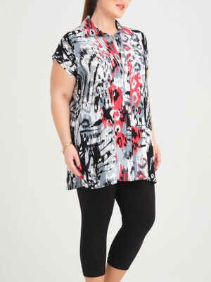 Купить Летний костюм большого размера из рубашки и капри JEN 04265 в Украина в Lingerie.ua - Одяг для дому та відпочинку, Фото 2