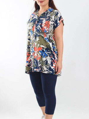 Купить Летний костюм большого размера из рубашки и капри JEN 04265 в Украина в Lingerie.ua - Одяг для дому та відпочинку, Фото 3