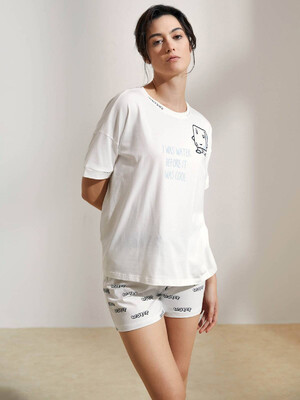 Купить Хлопковый комплект из футболки и шорт HAYS 36213 в Украина в Lingerie.ua - Одяг для дому та відпочинку, Фото 3