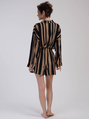 Купить Штапельный женский костюм из рубашки и шорт VIENETTA PLUS 3114512923 в Украина в Lingerie.ua - Одяг для дому та відпочинку, Фото 9