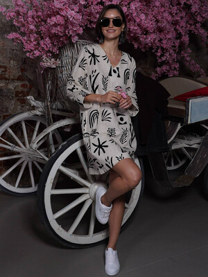 Купить Туника с контрастным принтом VIENETTA PLUS 3120042312 в Украина в Lingerie.ua - Одяг для дому та відпочинку, Фото 8