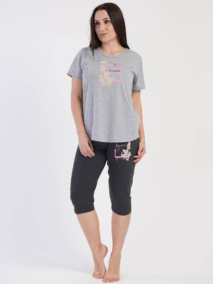 Купить Хлопковый домашний комплект с капри VIENETTA 3120540000 в Украина в Lingerie.ua - Одяг для дому та відпочинку, Фото 3