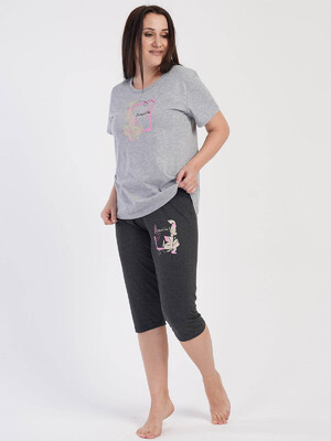 Купить Хлопковый домашний комплект с капри VIENETTA 3120540000 в Украина в Lingerie.ua - Одяг для дому та відпочинку, Фото 6