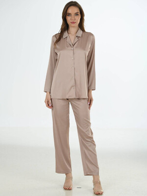 Купить Шелковая пижама с рубашкой VIENETTA 1612115331 в Украина в Lingerie.ua - Одяг для дому та відпочинку, Фото 3