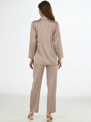 Купить Шелковая пижама с рубашкой VIENETTA 1612115331 в Украина в Lingerie.ua - Одяг для дому та відпочинку, Фото 4