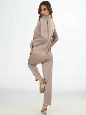 Купить Шелковая пижама с рубашкой VIENETTA 1612115331 в Украина в Lingerie.ua - Одяг для дому та відпочинку, Фото 5