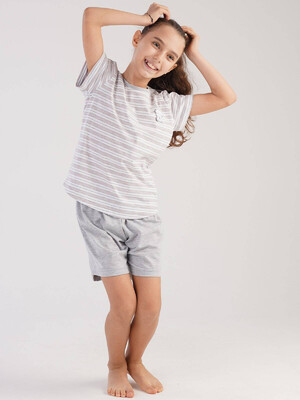 Купить Хлопковый комплект с шортами VIENETTA KIDS 2125480000 в Украина в Lingerie.ua - Одяг для дому та відпочинку, Фото 3