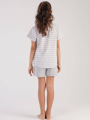 Купить Хлопковый комплект с шортами VIENETTA KIDS 2125480000 в Украина в Lingerie.ua - Одяг для дому та відпочинку, Фото 4