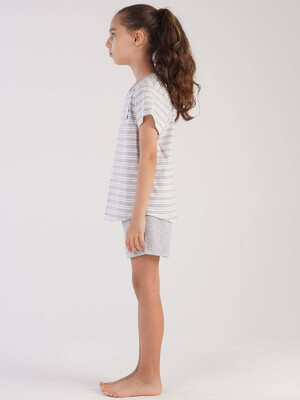 Купить Хлопковый комплект с шортами VIENETTA KIDS 2125480000 в Украина в Lingerie.ua - Одяг для дому та відпочинку, Фото 5