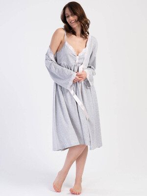 Комплект из ночной сорочки и халата VIENETTA 4010300000