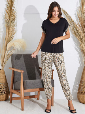 Купить Летний домашний комплект с коротким рукавом SEVIM 15618 в Украина