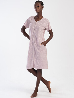 Купить Хлопковый халат на молнии VIENETTA 3114040110 в Украина в Lingerie.ua - Одяг для дому та відпочинку, Видео