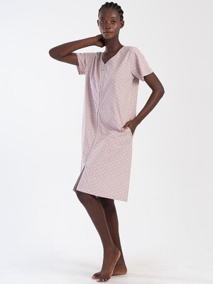 Купить Хлопковый халат на молнии VIENETTA 3114040110 в Украина в Lingerie.ua - Одяг для дому та відпочинку, Фото 2