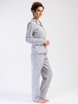 Купить Классическая женская пижама на пуговицах VIENETTA 4020340000 в Украина в Lingerie.ua - Одяг для дому та відпочинку, Фото 4