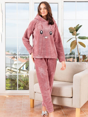 Купить Теплий плюшевий костюм із вушками COCOON О66-5055 в Украина в Lingerie.ua - Одяг для дому та відпочинку, Фото 4