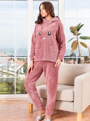 Купить Теплий плюшевий костюм із вушками COCOON О66-5055 в Украина в Lingerie.ua - Одяг для дому та відпочинку, Фото 5