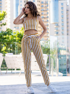 Купить Льняные летние брюки с поясом LINGERIE 170436-2 в Украина в Lingerie.ua - Одяг для дому та відпочинку, Фото 5