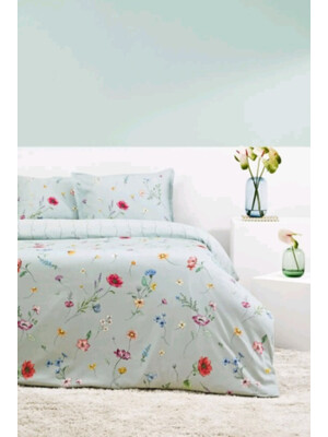 Двуспальный комплект постельного белья TAC Saten Organik SOLENE